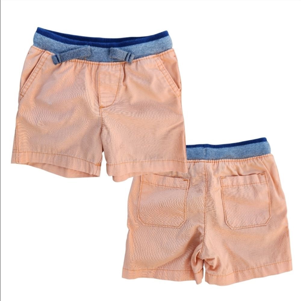 Carter's Baby Boys Light Orange Pull-on Shorts Adjustable Size 12 Months - Picture 2 of 7